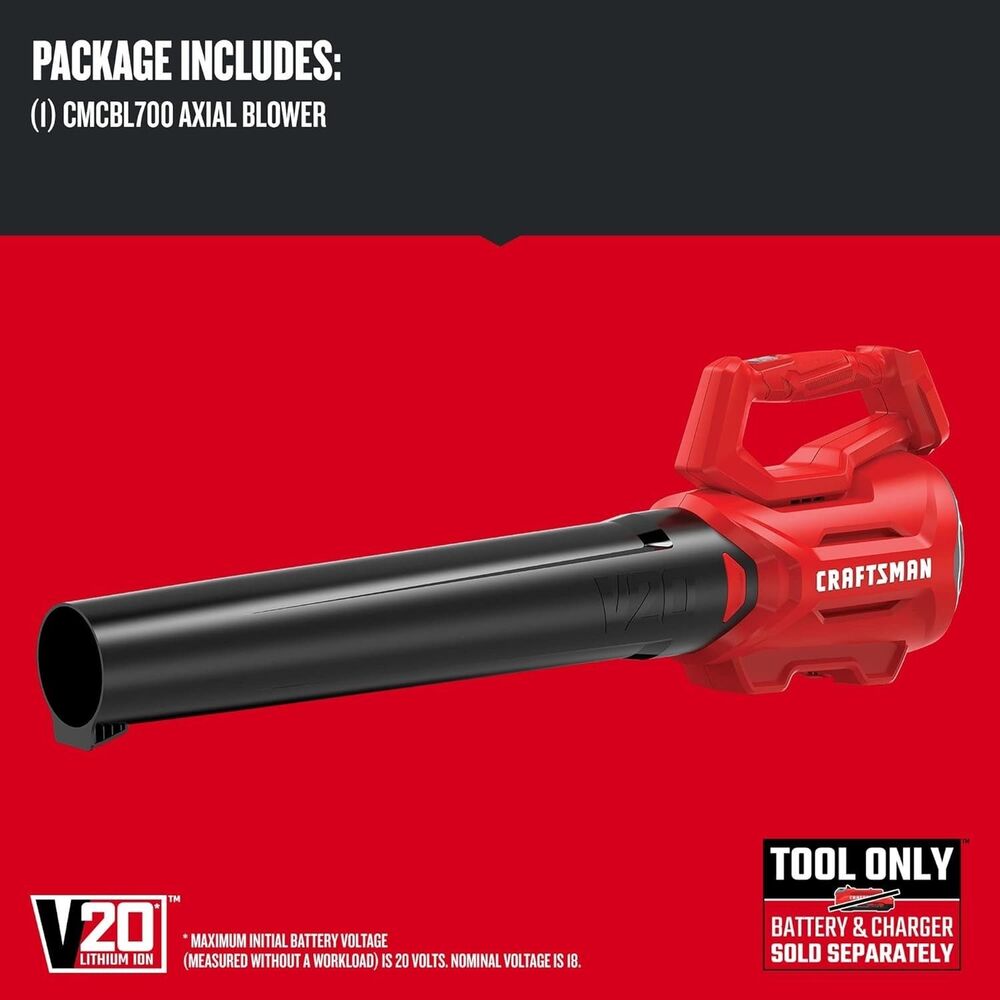 Craftsman CMCBL700B V20 Cordless Axial Blower Tool Only, No Battery or Charger - Picture 3 of 11